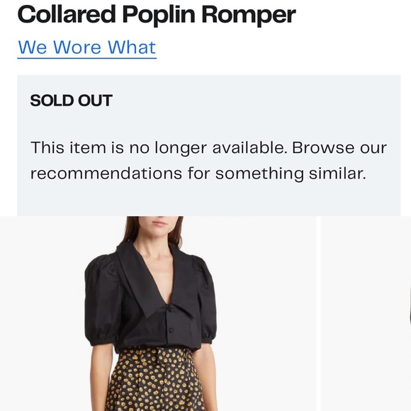 Collared Poplin Romper by We Wore What - Picture 13 of 13